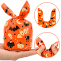 Miniatyrbillede 2 af 5: 100 stk. Halloween slikposer, børns trick or treat poser, gaveposer, søde kaninører små Halloween kager plastik gaveposer