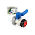 Pikkukuva 1 / 5: (75 × 75 × 131) Hanan säiliö 1000l adapteri 1000L DN50 (75mm) IBC-säiliöliitäntä Elintarvike-adapteri Säiliöhana IBC-säiliöliitin IBC-perhonen