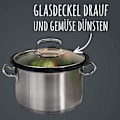 Miniatyrbillede 5 af 5: Grøn-26cm-silikone grydebeskytter til gryder og pander, mikrobølgeovnslåg, stænkskærm og dampdyse