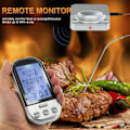 Miniatyrbild 4 av 5: NuMeric Termometer Trådlös Kötttermometer Mattermometer För Fisk Kött Rökning Vattentät Grill BBQ Termometer För Grill