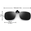 Miniatyrbillede 2 af 4: Polariserede Clip-On Solbriller Uden Ramme Flip-Up Linse
