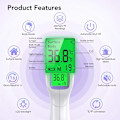 Miniatyrbillede 4 af 5: Voksen frontaltermometer infrarødt termometer med feberalarm 2 i 1 termometer uden frontal kontakt med hukommelsesfunktion, LCD-display, voksen b