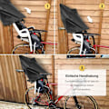 Miniatyrbillede 4 af 5: Regnslag til cykelbarnestol - regnbeskyttelse (egnet til Römer, Hamax, Thule, osv.) - sort