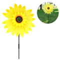 Pikkukuva 2 / 4: Punainen tuulimylly Kukka Auringonkukka Koristeellinen Lapset Parveke Patio Puutarha Piha Vaarnat Korkeus 70cm