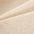 Miniatyrbild 4 av 5: Beige rektangulär duk fläckresistent Tofs Tofs Tvättbar i bomull och linne med fransar, vattentålig duk för köksmatbord, 140