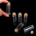 Miniatyrbilde 4 av 5: 18 stk. mini glassflasker med 10 ml prøvebeholdere med kork, glassflasker med 10 ml tomme prøver, mini flasker med kork for DIY de