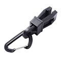Miniatyrbillede 1 af 4: Presenningsclips 6 stk. Telt Teltclips til Camping Robust Låseclips, Sorte Teltstropper Plantestropper til markise, 8,5 3cm