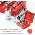 Pikkukuva 4 / 5: Torx-hylsyt tähden muotoisena, tyyppi ECOFFRET I SOCIES Profiili E (External Torx) E4 - E24, IRISFR (14 kpl:n erä)