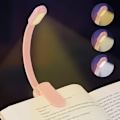 Miniatyrbilde 1 av 5: Leselampe, Oppladbar USB-klypelampe for lesing, 3 øyebeskyttelsesmoduser (Hvit/Varm/Varm Hvit) 360° Fleksibel Cut Lateuse Latger Eye Latter for å lese i