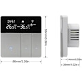 Miniatyrbillede 4 af 5: Intelligent temperaturregulator WiFi i8Hgb Tuya Termostat Retro Blændende Automatisk Lysstyrkejustering Hjem Mode/Fraværsapplikationer til Mobil