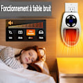 Miniatyrbillede 2 af 5: Baseret varme, 500 watt blæsevarme mini varme blæser økonomisk varme varme varme på stikkontakt med termostat og timer, til skrivebord, soveværelse,
