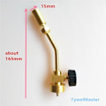 Miniatyrbilde 4 av 5: MAPP Propan Varmeflamme for Gassbrenner CGA600 Tilkobling (1\"-20UNEF) Lodding Gassveisbrenner for 14.1-16 oz Sylinder