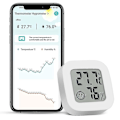 Miniatyrbillede 1 af 4: Termometer-hygrometer-monitor med smart-app