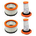 Miniatyrbillede 1 af 5: Lot med 4 filtre til Rowenta X-Force Flex 9.60, filtre til Rowenta X-Force Flex 9.60 og X-Nano Essential Rh20xx, 2 forfiltre + 2 motorfiltre, H