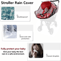 Miniatyrbillede 3 af 5: Baby Stroller Carrier Regnjakke Kompatibel med Stroller  Catseat, Stroller Rejse Regnjakke Tilbehør, Spædbarn Barnevogn Buggy Ventileret Regn Vejr