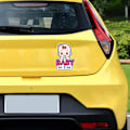 Pikkukuva 3 / 5: 2 Vauva autossa -kylttiä, vauvan autotarra irrotettava turvatarralla, söpö ikkuna-autotarra