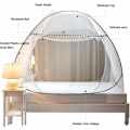 Miniatyrbillede 2 af 5: Sammenklappeligt myggenet til seng, pop-up stort myggenet telt i form af en kuppel, enkeltdørs camping myggenet gardin, let at installere til soveværelse