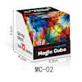 Miniatyrbild 1 av 3: 3D Rubiks kub-transformationsbox gåva dekompressionspussel leksak magnetisk Rubiks kub