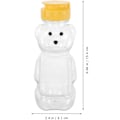 Miniatyrbilde 2 av 5: 12 stk 240 ml honningklemmebjørn-flaske med flip-lokk tom juiceflaskedispenser for hjemmekjøkkensaus