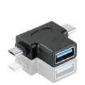 Miniatyrbillede 1 af 5: 2-i-1 USB 3.0 til Micro USB og USB C han til USB 3.0 hun til Micro USB han