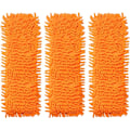 Pikkukuva 1 / 5: Retractable Microfiber Floor Mop Cleaner (x3 Vaihdettavat Moppipäät Oranssi), Sweeper Wood Laminate Tile Wet and Dry