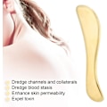 Pikkukuva 5 / 5: Messinkinen Guasha-työkalu Kaavintalevy Hieroja Faskiahieronta Lihas Kipu Relief Gua Sha -työkalu