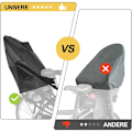 Miniatyrbillede 2 af 5: Regnslag til cykelbarnestol - regnbeskyttelse (egnet til Römer, Hamax, Thule, osv.) - sort