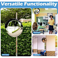 Miniatyrbillede 4 af 4: Udendørs Konveks Trafikspejl PC Plast Sort 30 cm