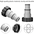 Miniatyrbillede 3 af 5: Slange adapter udskiftning pool slange adapter A med krave til gevindforbindelse pumper pool slange konnektor, pool afløbspumpe adapter, slange forbindelse