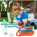 Miniatyrbild 3 av 5: 4-delad bärbar formuladispenser (grön), formuladispenser snackbox baby godisförvaringslåda