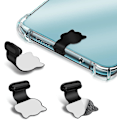 Miniatyrbild 1 av 5: 3-pack silikon anti-damm pluggar för USB C-port för mobiltelefon och smartphone formade
