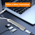 Pikkukuva 5 / 5: 4-porttinen USB C -keskitin, USB C - USB-keskittimeen, USB C -jakaja, USB C -jakaja USB 3.0 -keskittimeen, yhteensopiva Mac Pron, iPad Pron, Chromebookin, Pixelbookin ja Surface P:n kanssa