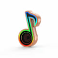 Miniatyrbild 4 av 4: Mini bärbar musiknotformad högtalare (svart)