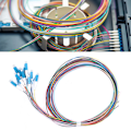 Miniatyrbilde 3 av 5: Optisk fiber pigtail 12 tråder LC/UPC Monomod med lav innsetting 1,5 m