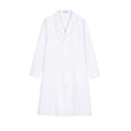 Miniatyrbillede 1 af 4: Professionel damelaboratoriefrakke, langærmet polycotton lang medicinsk frakke