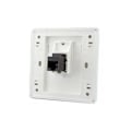 Miniatyrbild 1 av 5: Dubbel Pass Through Gigabit CAT6 Nätverksuttag Hona till Hona RJ45 LAN Frontpanel Rak Internet Jack, 86x86mm 1st