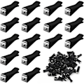 Miniatyrbillede 1 af 5: 120 clips til bilventilationsgitter, luftkonditioneringsudgangsclips, firkantede hovedclips til bilventilationsgitter med opbevaringsboks til skrivebord, hus, bil