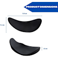 Miniatyrbild 4 av 5: Ergonomiskt handledsstöd för mus - Tillverkad av silikon, högerhänt, smärtlindrande, utformad för att motverka trötthet - Perfekt för arbete (svart)