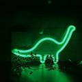 Miniatyrbillede 3 af 4: Dinosaur-formet neon LED-lysskilt (Dinosaur, grøn) - 310*20*185 (mm), vægdekoration til børneværelse, soveværelse, fødselsdag, bryllupsfest