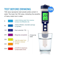 Miniatyrbillede 3 af 5: PH-tester Elektronisk måler 5-i-1, PH & TDS & EC Saltholdighed & TEMPERATUR VANDKVALITET, LCD-skærm og læsenøjagtighed, til drikkevand, akvarier