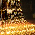 Miniatyrbild 2 av 4: 3x2m Vattenflödeseffekt Regn Gardin Girlang LED Vattenfall Meteorregn Regn Sträng Ljus Jul Bröllop Gardin Iskristall Fairy Jul Girlang Vi