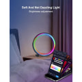 Miniatyrbilde 2 av 5: LED nattlys dimbar fargeskiftende atmosfære RGB fjernkontroll APP lysfest sirkel fotografering dekorativt lys 5 tommer