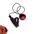 Miniatyrbillede 1 af 4: Akoustisk Piezo Kontakt Mikrofon Pickup Til Guitar Violin Mandolin Ukulele Sort