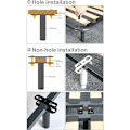 Miniatyrbilde 4 av 5: Justerbare, uttrekkbare og robuste sengeben for sengeramme, metallstøtteben, egnet for skap, sofa, seng, reservedeler 17,8 cm til 33 cm