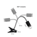 Miniatyrbillede 3 af 5: 2 stk. 1* UVA UVB 25W pærer + 1* lampehus, krybdyrlampe skildpadde opvarmet lampe med lang base 360° rotation til krybdyr og krybdyr