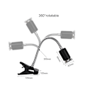 Miniatyrbillede 3 af 5: 2 stk. 1*UVA UVB 50W pærer+1*lampehus, krybdyrlampe skildpadde opvarmet lampe med lang base 360° rotation til krybdyr og