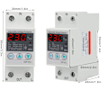 Miniatyrbillede 2 af 5: 230V Spændingsregulator Overspændingsbeskyttelsesrelæ Justerbar Genopretningsvoltmeter SVP-912 (63A)