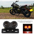 Miniatyrbillede 5 af 5: Motorcykel Baglygte LED Bremslys Bremslampe Blinklys Indikator til Custom Cafe Racer Rød Lys Fonepro