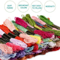 Miniatyrbilde 2 av 5: Broderigarn, 100 farger myk polyestertråd, 8 meter 6 tråder, for broderi, korssting, sytråd, armbåndstråd knuting og C