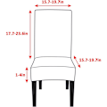 Miniatyrbild 2 av 5: Set med 4 Utdragbara stolsöverdrag Stolsöverdrag Matsal Modern Tvättbart Överdrag Stolsöverdrag För Matsal Restaurang Hotell Bukett, Beige lea